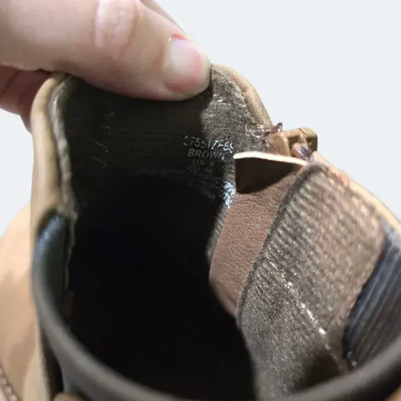 B52 By Bullboxer Chelsea Lug Bootie Brown Faux Leather Womens Size 6 - Picture 4 of 5